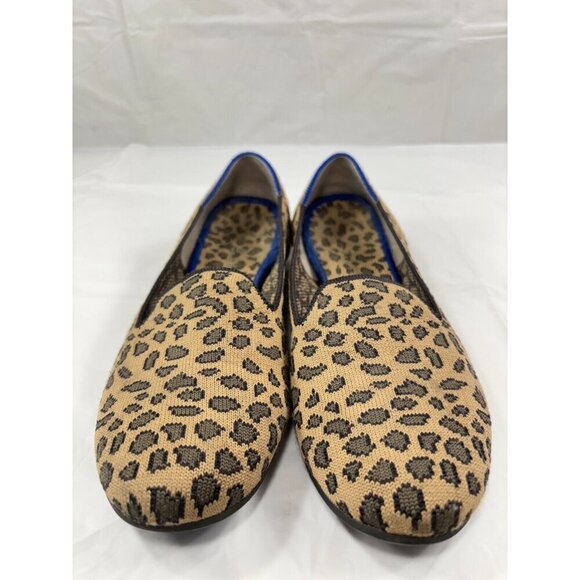 Rothys Spotted Leopard Print Loafers Slip On Round Toe Animal size 8 - Picture 9 of 12